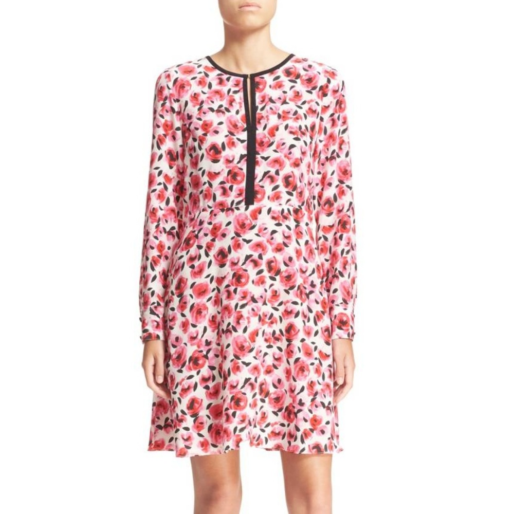 (nwt) Kate Spade Mini Rose Silk Cocktail Dres
